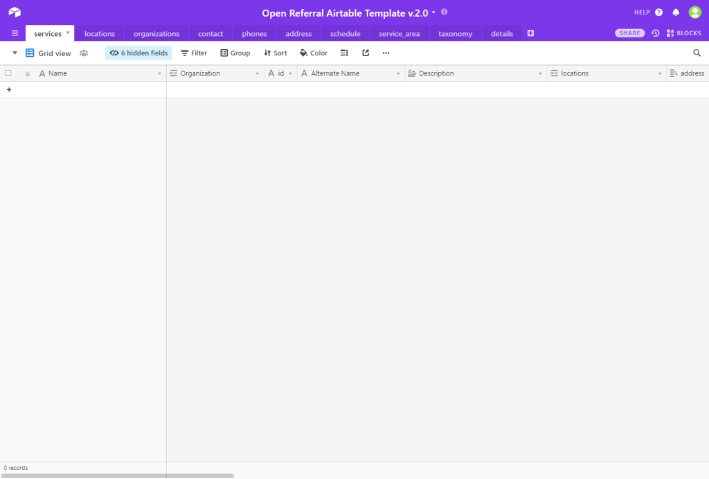 Open Referral Airtable Template